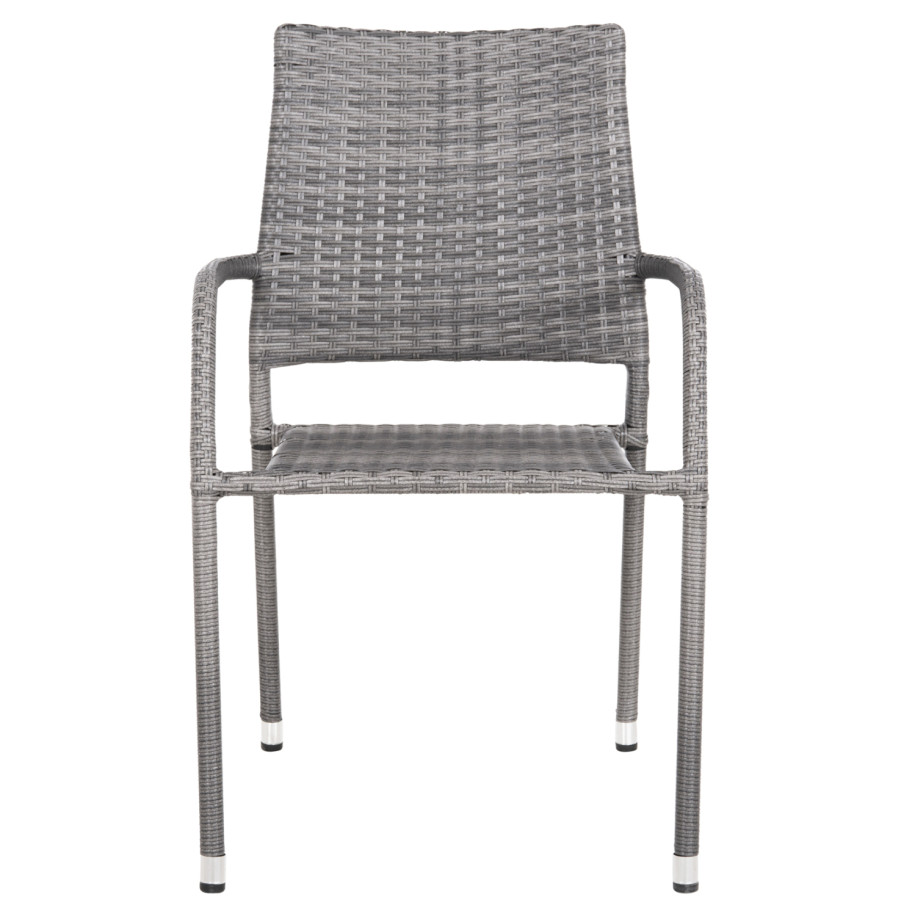 ARMCHAIR OUTDOOR MORNER HM6074.02 METAL-GREY WICKER 55x58x87H.