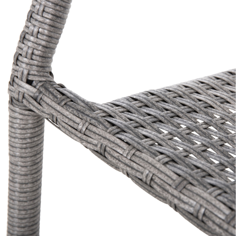 ARMCHAIR OUTDOOR MORNER HM6074.02 METAL-GREY WICKER 55x58x87H.