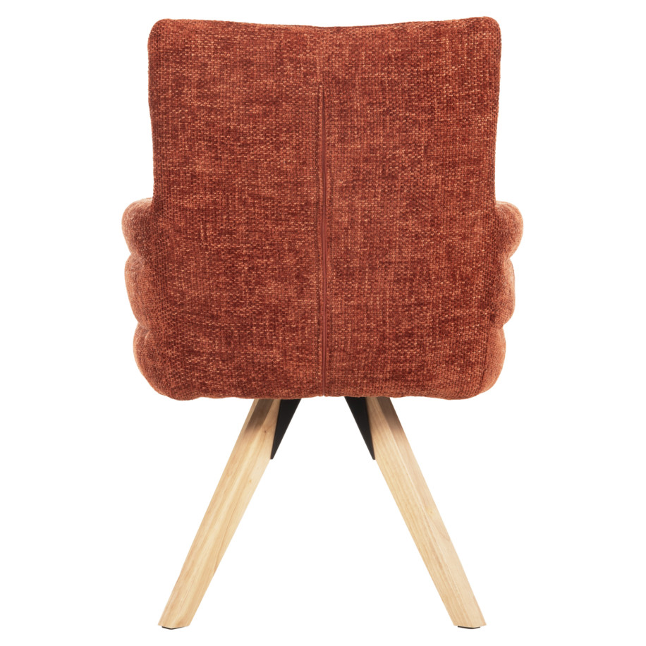 ΠΟΛΥΘΡΟΝΑΚΙ ΤΡΑΠΕΖΑΡΙΑΣ GAZER HM9845.06 ΚΕΡΑΜΙΔΙ YΦΑΣΜΑ-ΠΟΔΙΑ RUBBERWOOD 66x63x91Υεκ