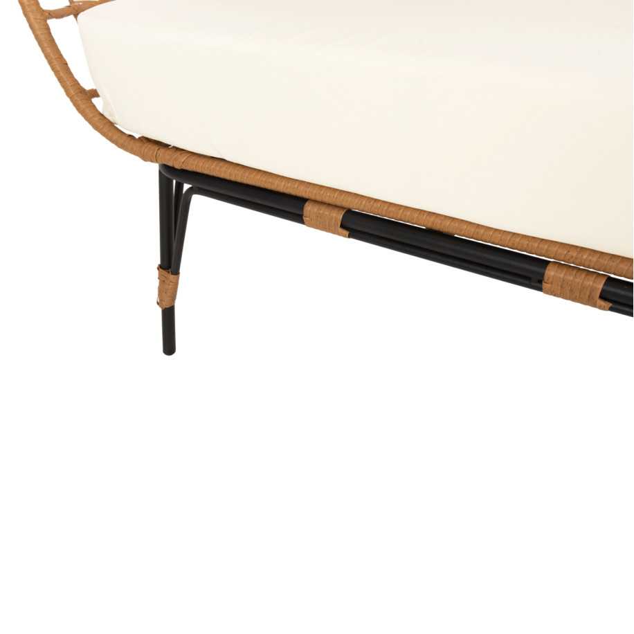 ARMCHAIR FOR TWO NEST TYPE RATTAN MIAMI HM5870.11 132.5x90x154H cm.