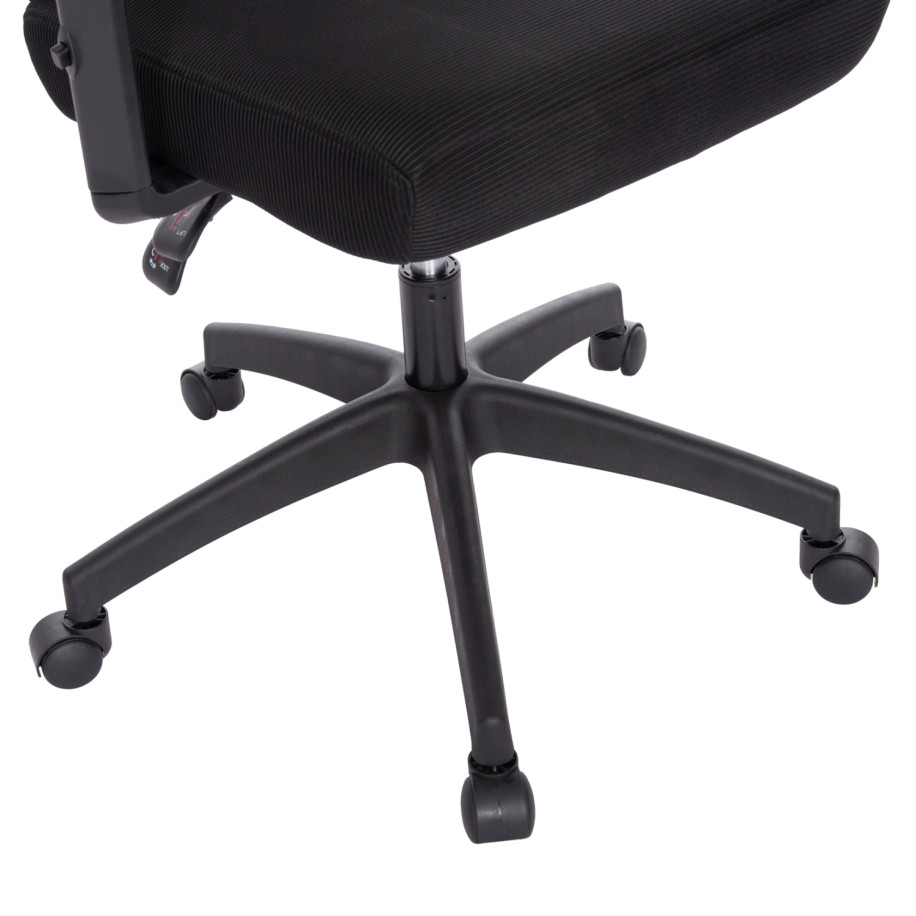 OFFICE CHAIR MEXER ΗΜ1195.01 BLACK MESH-BLACK METAL BASE 68x70x136Hcm.