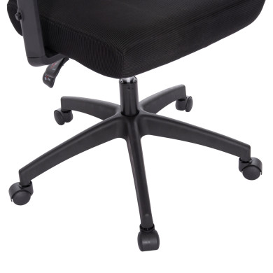 OFFICE CHAIR MEXER ΗΜ1195.01 BLACK MESH-BLACK METAL BASE 68x70x136Hcm.