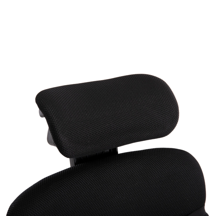 OFFICE CHAIR CRONER HM1196.01 BLACK MESH-BLACK METAL BASE 58x99x120Hcm.