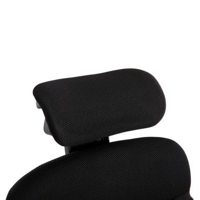 OFFICE CHAIR CRONER HM1196.01 BLACK MESH-BLACK METAL BASE 58x99x120Hcm.