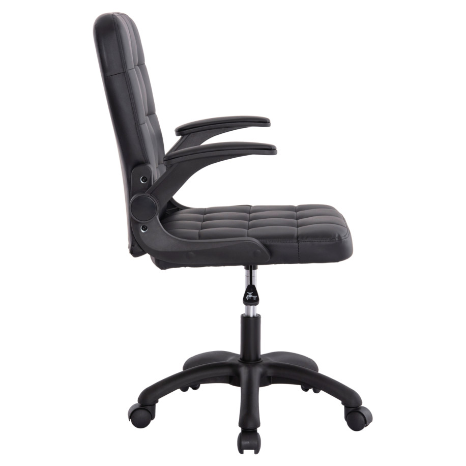 ΚΑΡΕΚΛΑ ΓΡΑΦΕΙΟΥ PORTIMA HM1197.01 ΜΑΥΡΟ PVC-ΣΚΕΛΕΤΟΣ & ΒΑΣΗ 69x57x97Υεκ.