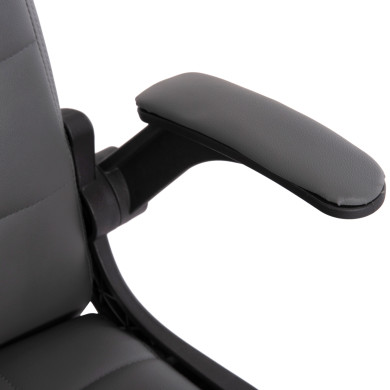 ΚΑΡΕΚΛΑ ΓΡΑΦΕΙΟΥ PORTIMA HM1197.03 ΓΚΡΙ PVC-ΜΑΥΡΟΣ ΣΚΕΛΕΤΟΣ & ΒΑΣΗ 66.5x60x97Υεκ