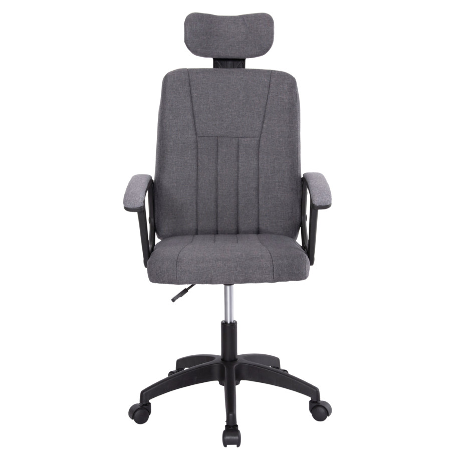 ΚΑΡΕΚΛΑ ΓΡΑΦΕΙΟΥ NIMBLE HM1199.12 ΓΚΡΙ ΥΦΑΣΜΑ-ΜΑΥΡΟΣ ΣΚΕΛΕΤΟΣ&ΒΑΣΗ 59x64x122Υεκ