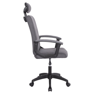 ΚΑΡΕΚΛΑ ΓΡΑΦΕΙΟΥ NIMBLE HM1199.12 ΓΚΡΙ ΥΦΑΣΜΑ-ΜΑΥΡΟΣ ΣΚΕΛΕΤΟΣ&ΒΑΣΗ 59x64x122Υεκ