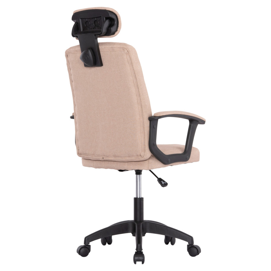 ΚΑΡΕΚΛΑ ΓΡΑΦΕΙΟΥ NIMBLE HM1199.13 ΜΠΕΖ ΥΦΑΣΜΑ-ΜΑΥΡΟΣ ΣΚΕΛΕΤΟΣ&ΒΑΣΗ 59x64x122Υεκ