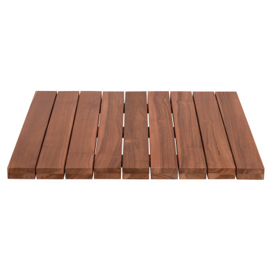 ΕΠΙΦΑΝΕΙΑ ΤΡΑΠΕΖΙΟΥ ΞΥΛΟ TEAK-ΦΥΣΙΚΟ ΤΕΤΡΑΓΩΝΗ HM6139 ΜΑΣΙΦ 80x80x4(πάχος)εκ.