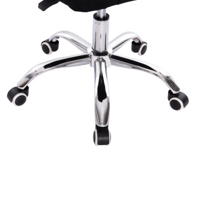 OFFICE CHAIR TRAIL2 HM1193.36 BLUE & BLACK MESH FABRIC-CHROME BASE 61x61x116Hcm.