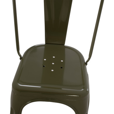 ΚΑΡΕΚΛΑ ΜΕΤΑΛΛΙΚΗ MELITA-PRO HM8641.43 ΣΕ DARK OLIVE GREEN 44x47x84.5Υεκ.