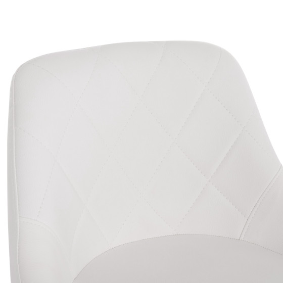 ΣΚΑΜΠΟ ΜΠΑΡ ROSE HM204.22 ΜΕ ΑΜΟΡΤΙΣΕΡ ΧΡΩΜΙΟΥ & ΛΕΥΚΟ PU 48x45x105Υεκ.