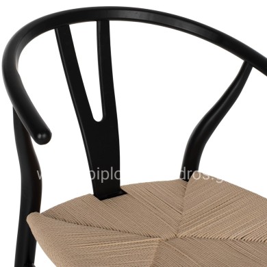 ΣΚΑΜΠΟ ΜΕΣΑΙΟΥ ΥΨΟΥΣ BRAVE HM9405.02 ΞΥΛΟ ΟΞΙΑΣ ΜΑΥΡΟ--ΛΕΥΚΟ ΣΧΟΙΝΙ 48x53x100Υεκ.