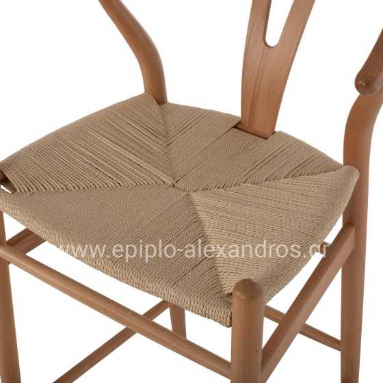 ΣΚΑΜΠΟ ΜΕΣΑΙΟΥ ΥΨΟΥΣ BRAVE ΟΞΙΑ ΜΕ ΔΙΧΑΛΩΤΗ ΠΛΑΤΗ ΦΥΣΙΚΟ HM9405.01 48x53x100Yεκ.