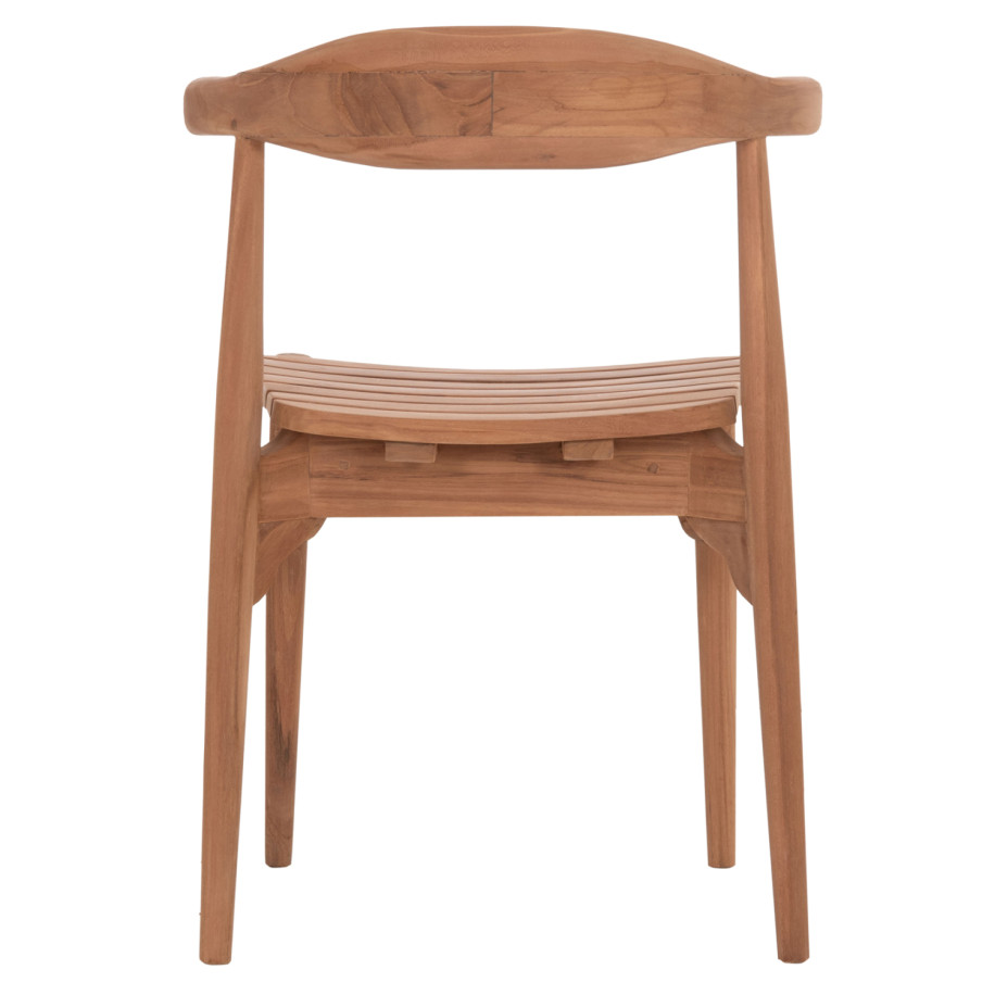 ΚΑΡΕΚΛΑ ΤΡΑΠΕΖΑΡΙΑΣ ΕΞ.ΧΩΡΟΥ DONNY HM6378 ΞΥΛΟ TEAK 52x54x74Υεκ.