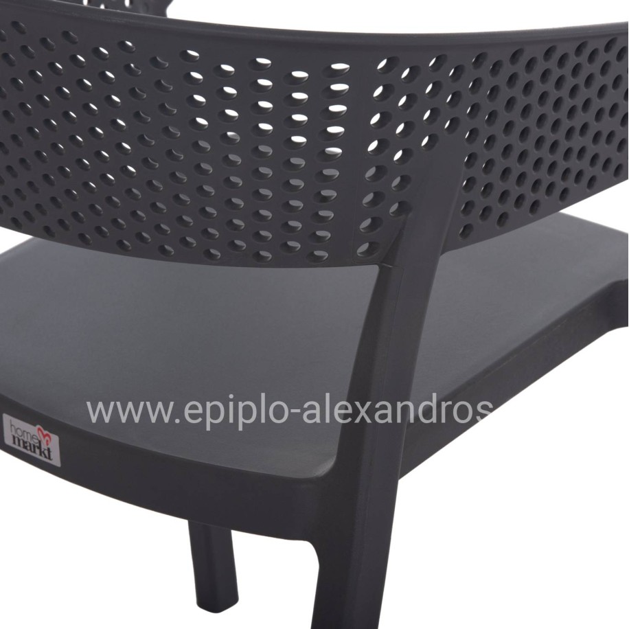ΠΟΛΥΘΡΟΝΑ ΠΟΛΥΠΡΟΠΥΛΕΝΙΟΥ PERFOE HM5941.10 ΓΚΡΙ 56x50x73Υεκ.
