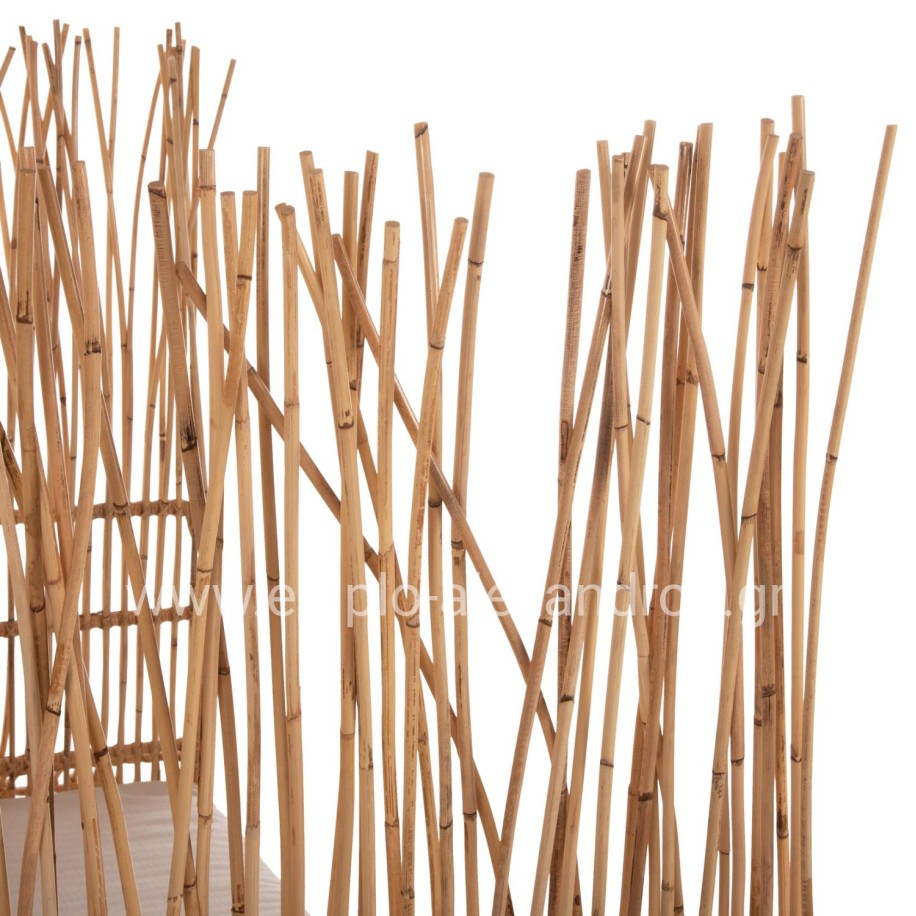 ΚΑΝΑΠΕΣ ΕΞ. ΧΩΡΟΥ ZEPHYR HM5988 ΚΑΛΑΜΙΑ RATTAN ΦΥΣΙΚΟ-ΜΠΕΖ ΜΑΞΙΛΑΡΙΑ 200x120x142Yεκ.