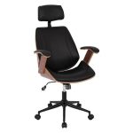 Manager's office chair Superior Pro  walnut color-black 63x67x123 cm