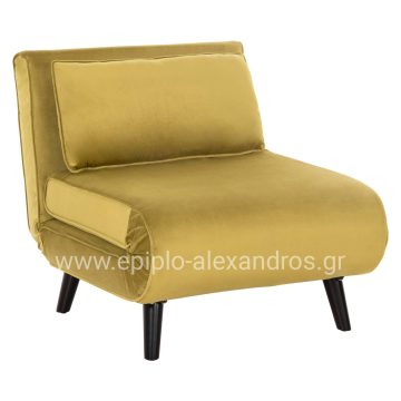 ΠΟΛΥΘΡΟΝΑ ΚΡΕΒΑΤΙ BRAXTON HM8425.23 ΒΕΛΟΥΔΟ ΛΑΔΙ 78x88x78Υεκ.