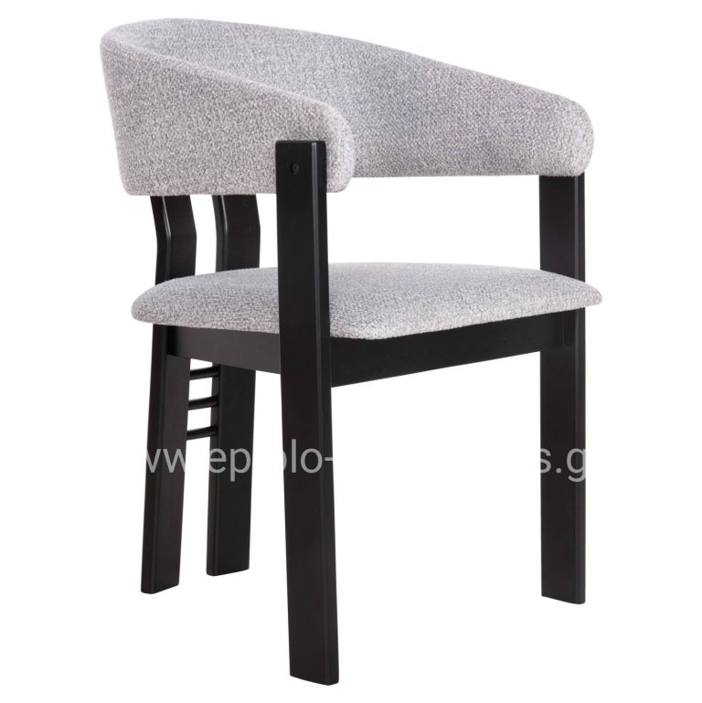 ΚΑΡΕΚΛΑ ZARRA HM9970.02 RUBBERWOOD ΣΕ ΜΑΥΡΟ-ΑΝΟΙΧΤΟ ΓΚΡΙ ΥΦΑΣΜΑ 55